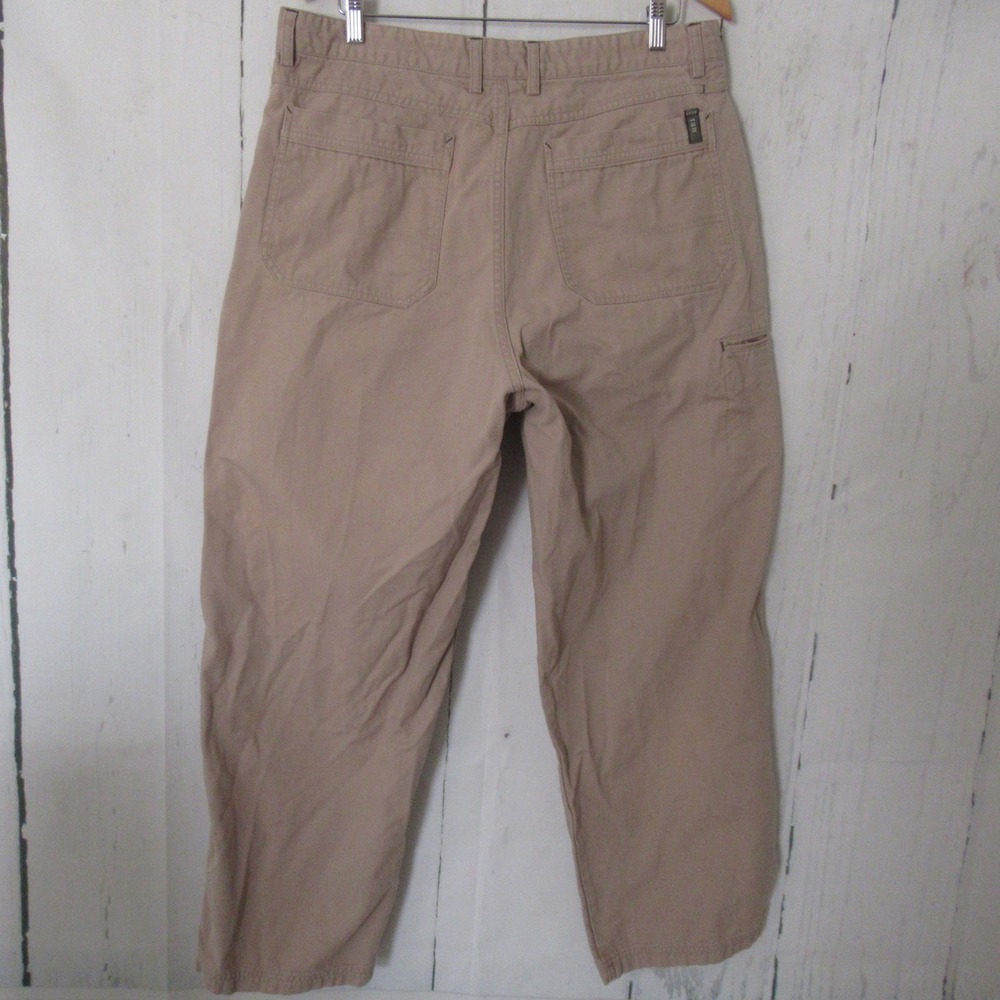 REI Pants Mens 38 Beige Organic Cotton Canvas Granola Gorpcore Hiking Outdoor